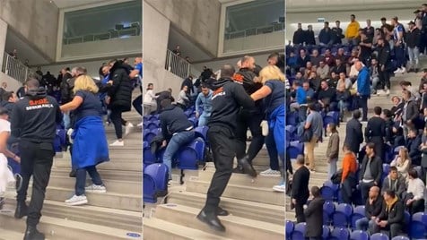 As cenas de pancadaria no Dragão Arena durante a AG do FC Porto: caos total no recinto